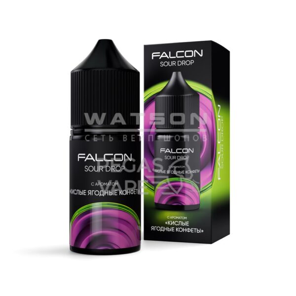 Жидкость FALCON SOUR DROP 30 мл (Кислые ягодные конфеты) 30 мл 2% (20 мг/мл) Жидкость FALCON SOUR DROP 30 мл (Кислые ягодные конфеты) 30 мл 2% (20 мг/мл)