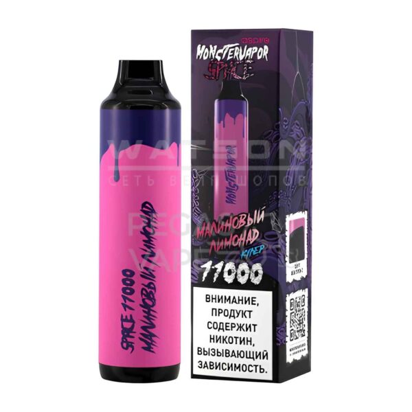 Электронная сигарета MONSTERVAPOR SPACE 11000 (Малиновый лимонад) Электронная сигарета MONSTERVAPOR SPACE 11000 (Малиновый лимонад)