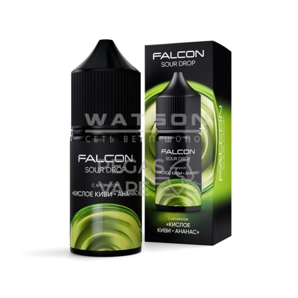 Жидкость FALCON SOUR DROP 30 мл (Кислое киви - ананас) 30 мл 2% (20 мг/мл) Жидкость FALCON SOUR DROP 30 мл (Кислое киви - ананас) 30 мл 2% (20 мг/мл)