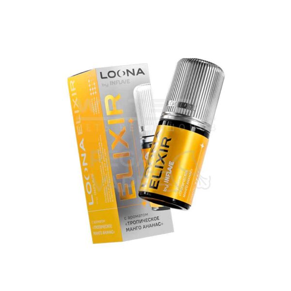 Жидкость LOONA ELIXIR by INFLAVE (Тропический манго ананас) 30 мл 2% (20 мг/мл) Жидкость LOONA ELIXIR by INFLAVE (Тропический манго ананас) 30 мл 2% (20 мг/мл)