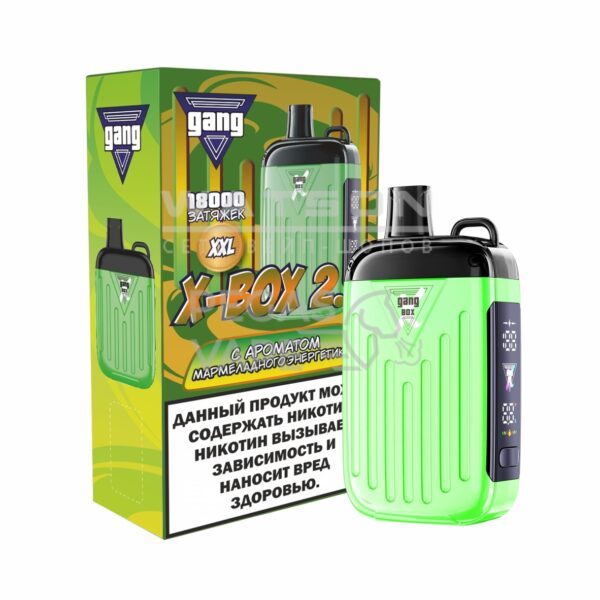 Электронная сигарета GANG XBOX 2.0 18000 (Мармеладный Энергетик) Электронная сигарета GANG XBOX 2.0 18000 (Мармеладный Энергетик)