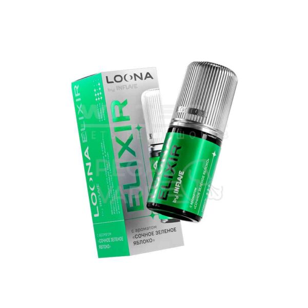 Жидкость LOONA ELIXIR by INFLAVE (Сочное зеленое яблоко) 30 мл 2% (20 мг/мл) Жидкость LOONA ELIXIR by INFLAVE (Сочное зеленое яблоко) 30 мл 2% (20 мг/мл)