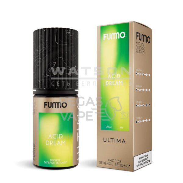 Жидкость FUMMO ULTIMA Кислое зеленое яблоко 30 мл 2% (20 мг/мл) Жидкость FUMMO ULTIMA Кислое зеленое яблоко 30 мл 2% (20 мг/мл)