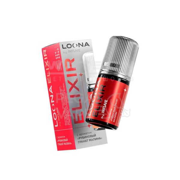 Жидкость LOONA ELIXIR by INFLAVE (Рубиновый гранат малина) 30 мл 2% (20 мг/мл) Жидкость LOONA ELIXIR by INFLAVE (Рубиновый гранат малина) 30 мл 2% (20 мг/мл)