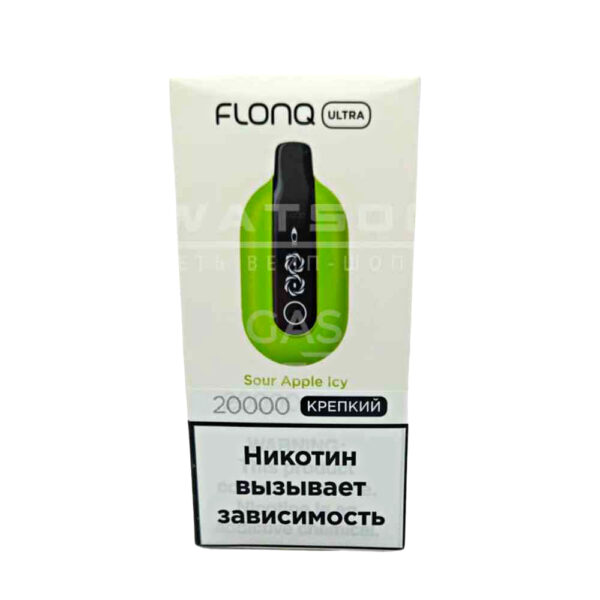 Электронная сигарета FLONQ ULTRA 20000 (Зеленое Яблоко) Электронная сигарета FLONQ ULTRA 20000 (Зеленое Яблоко)