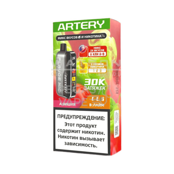 Электронная сигарета Artery CL6 30000 (FLAVOR+NIC edtion) (Вишня лайм) Электронная сигарета Artery CL6 30000 (FLAVOR+NIC edtion) (Вишня лайм)