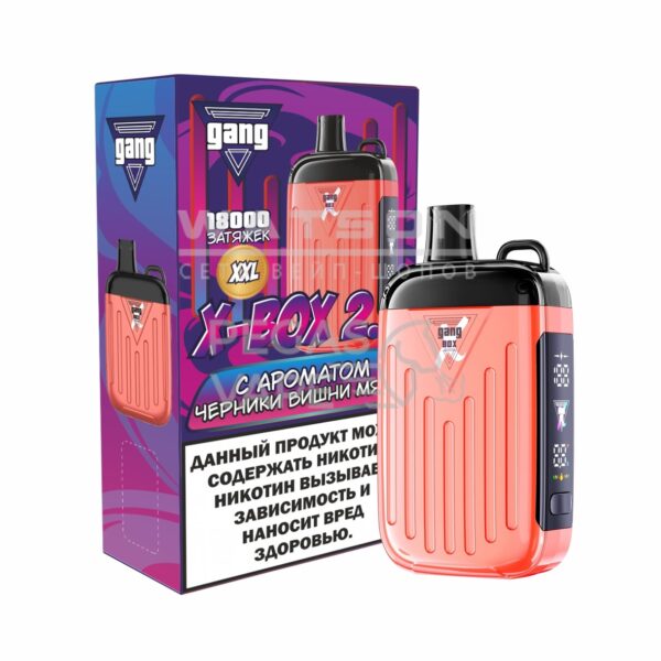 Электронная сигарета GANG XBOX 2.0 18000 (Черника Вишня Мята)