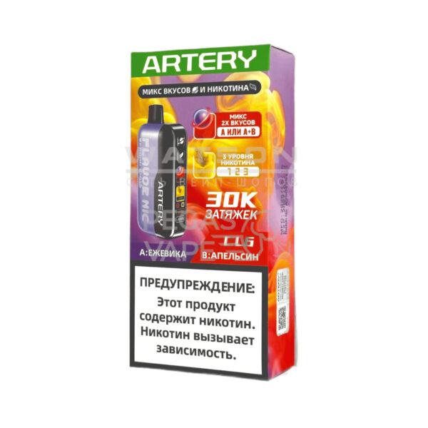 Электронная сигарета Artery CL6 30000 (FLAVOR+NIC edtion) (Ежевика апельсин) Электронная сигарета Artery CL6 30000 (FLAVOR+NIC edtion) (Ежевика апельсин)