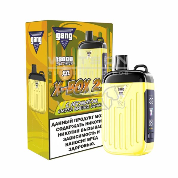 Электронная сигарета GANG XBOX 2.0 18000 (Смузи Вишня Банан) Электронная сигарета GANG XBOX 2.0 18000 (Смузи Вишня Банан)