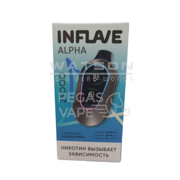 Электронная сигарета INFLAVE ALPHA 25000 (Свежая мята) Электронная сигарета INFLAVE ALPHA 25000 (Свежая мята)