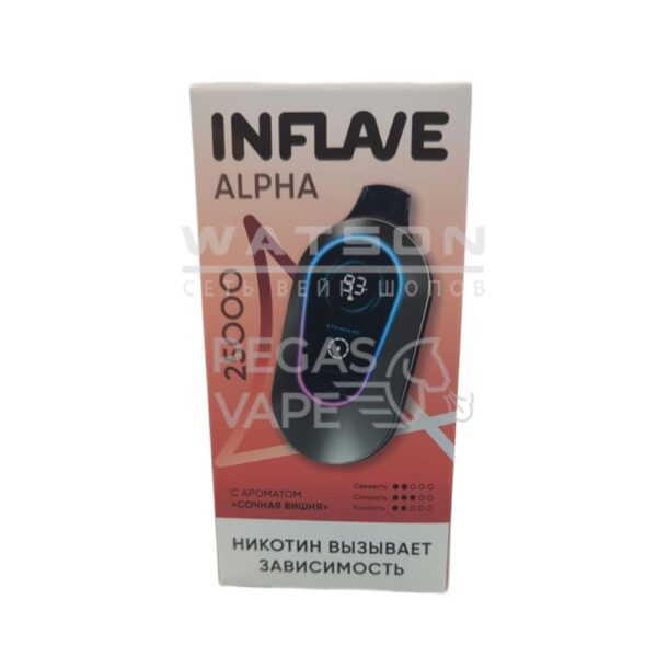 Электронная сигарета INFLAVE ALPHA 25000 (Сочная вишня) Электронная сигарета INFLAVE ALPHA 25000 (Сочная вишня)