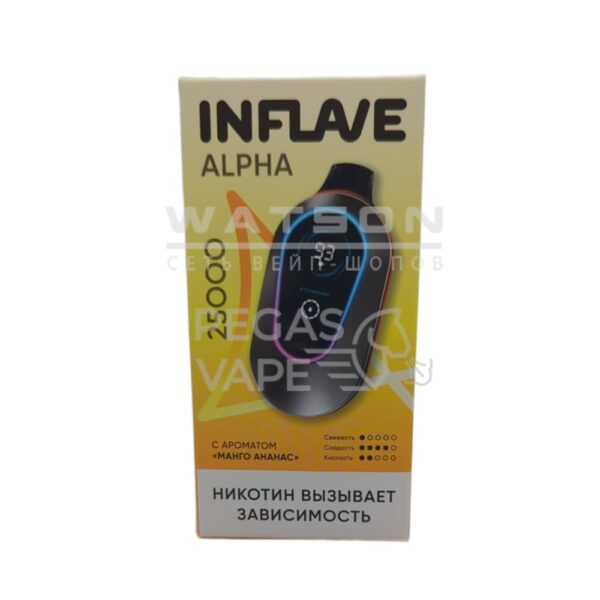 Электронная сигарета INFLAVE ALPHA 25000 (Манго Ананас) Электронная сигарета INFLAVE ALPHA 25000 (Манго Ананас)