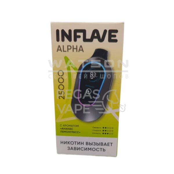 Электронная сигарета INFLAVE ALPHA 25000 (Ананас Лемонграсс) Электронная сигарета INFLAVE ALPHA 25000 (Ананас Лемонграсс)