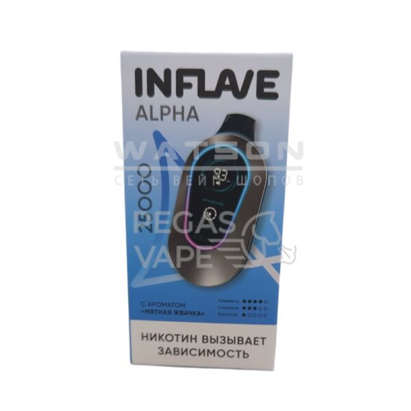 Электронная сигарета INFLAVE ALPHA 25000 (Мятная жвачка) Электронная сигарета INFLAVE ALPHA 25000 (Мятная жвачка)