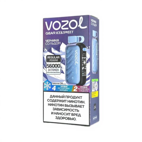 Электронная сигарета VOZOL GEAR ICE & SWEET 56000 (Черника со льдом) Электронная сигарета VOZOL GEAR ICE & SWEET 56000 (Черника со льдом)