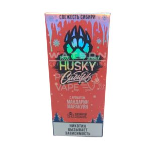 Электронная сигарета Husky Сибирь 15000 Strong Tangerine passion fruit  (Мандарин, маракуйя)