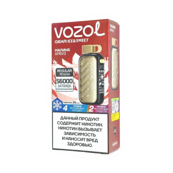 Электронная сигарета VOZOL GEAR ICE & SWEET 56000 (Малина арбуз) Электронная сигарета VOZOL GEAR ICE & SWEET 56000 (Малина арбуз)