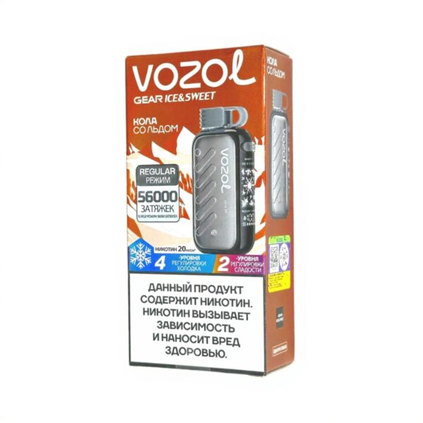 Электронная сигарета VOZOL GEAR ICE & SWEET 56000 (Кола со льдом) Электронная сигарета VOZOL GEAR ICE & SWEET 56000 (Кола со льдом)