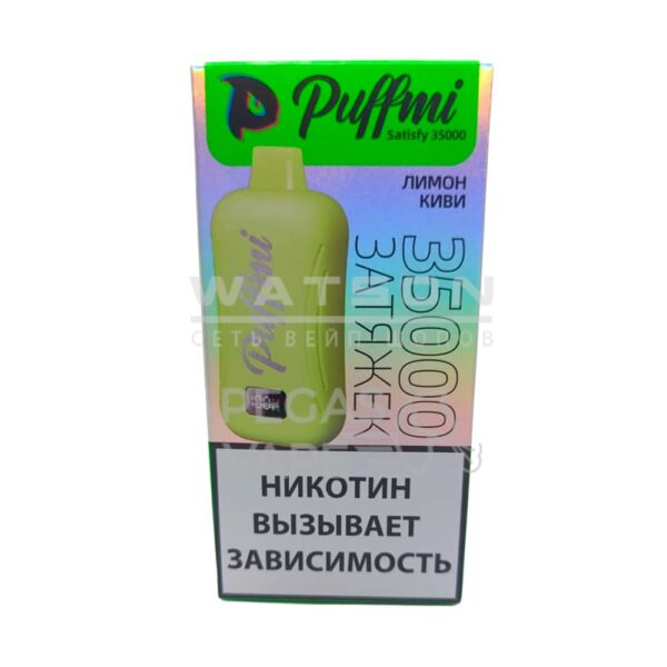 Электронная сигарета PuffMi Satisfy 35000 (Лимон киви) Электронная сигарета PuffMi Satisfy 35000 (Лимон киви)