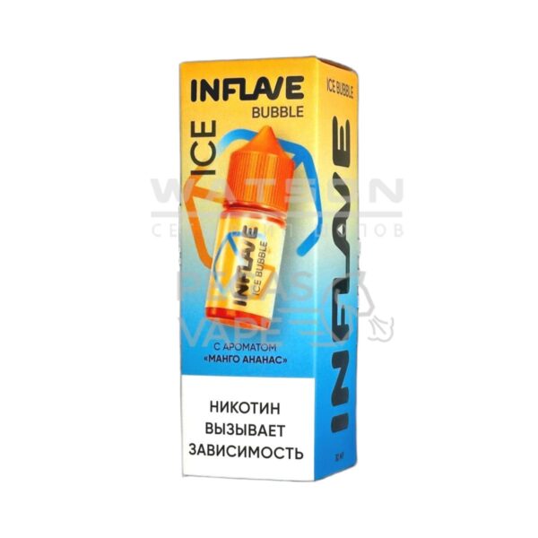 Жидкость INFLAVE BUBBLE ICE (Холодный манго ананас) 30 мл 2% (20 мг/мл) Жидкость INFLAVE BUBBLE ICE (Холодный манго ананас) 30 мл 2% (20 мг/мл)