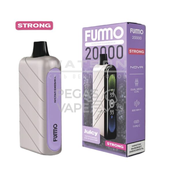 Электронная сигарета Fummo NOVA 20000 Strong (Кислая Ежевика) Электронная сигарета Fummo NOVA 20000 Strong (Кислая Ежевика)
