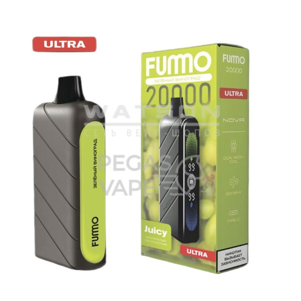 Электронная сигарета Fummo NOVA 20000 Ultra (Зелёный Виноград) Электронная сигарета Fummo NOVA 20000 Ultra (Зелёный Виноград)