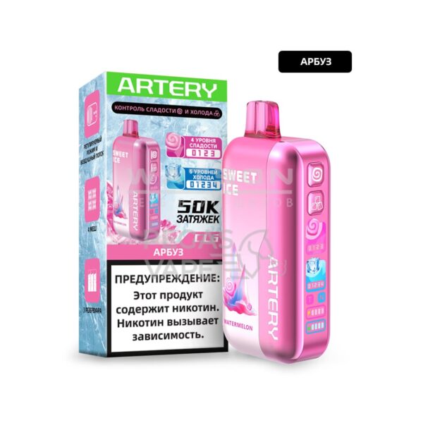 Электронная сигарета Artery CL6 50000 (SWEET+ICE edtion) (Арбуз) Электронная сигарета Artery CL6 50000 (SWEET+ICE edtion) (Арбуз)