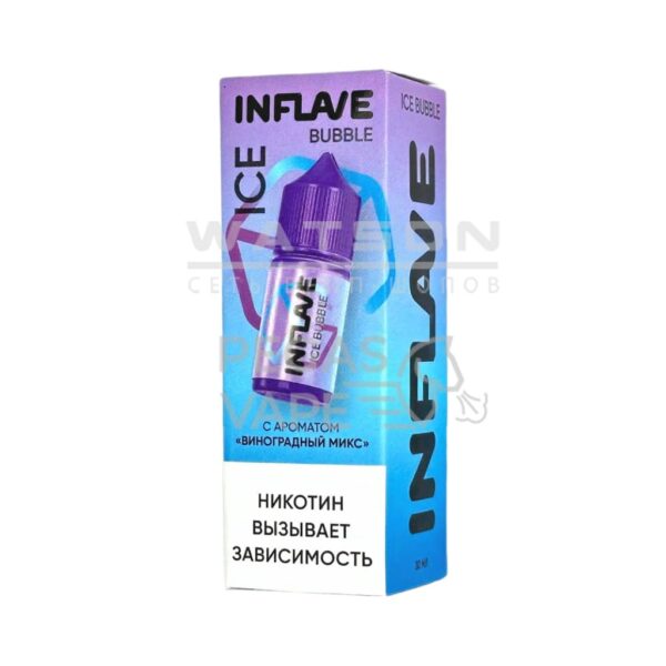 Жидкость INFLAVE BUBBLE ICE (Холодный виноградный микс) 30 мл 2% (20 мг/мл) Жидкость INFLAVE BUBBLE ICE (Холодный виноградный микс) 30 мл 2% (20 мг/мл)
