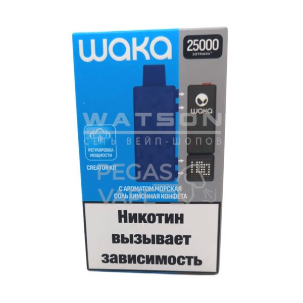 Pod-система Waka Creator KIT 25000 (Морская соль лимонная конфета) Pod-система Waka Creator KIT 25000 (Морская соль лимонная конфета)