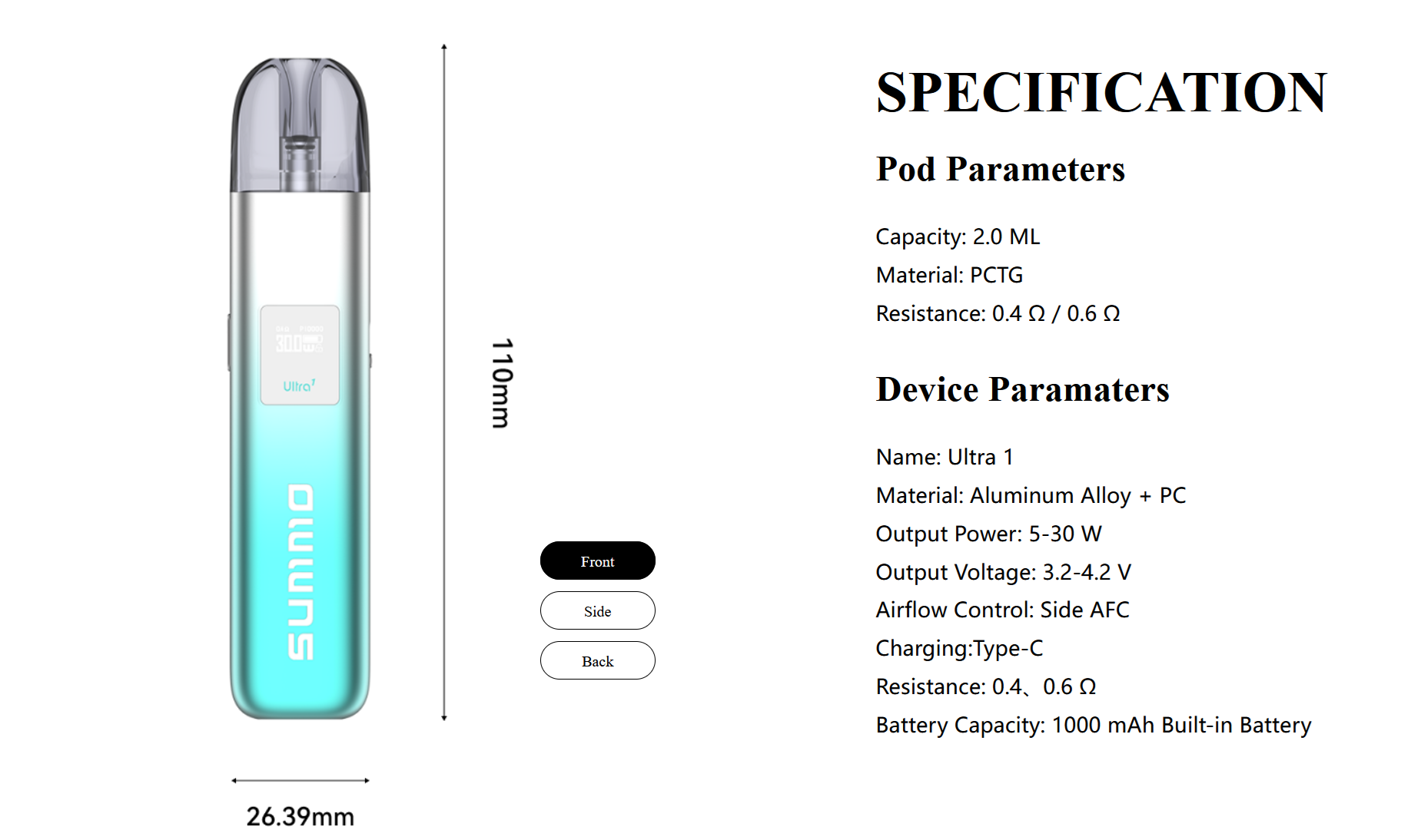 Summo Ultra 1 POD Kit