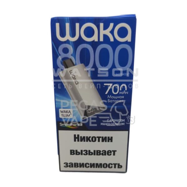 Электронная сигарета WAKA SLIM 8000 (Манго со льдом) Электронная сигарета WAKA SLIM 8000 (Манго со льдом)