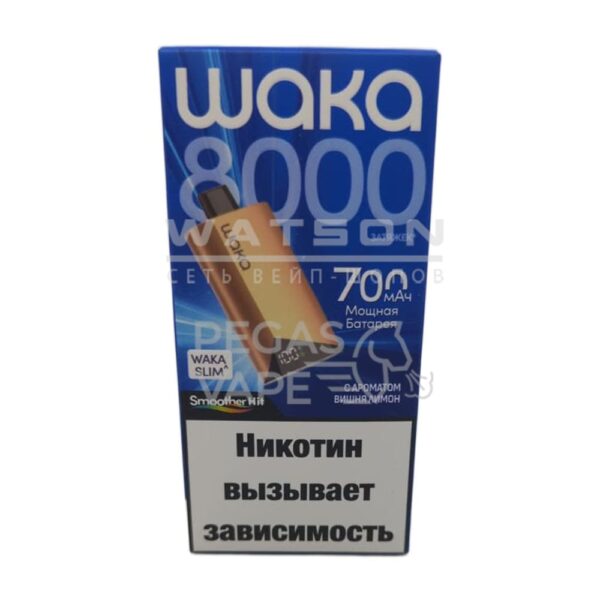 Электронная сигарета WAKA SLIM 8000 (Вишня лимон) Электронная сигарета WAKA SLIM 8000 (Вишня лимон)