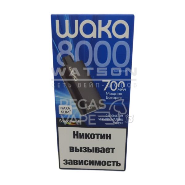 Электронная сигарета WAKA SLIM 8000 (Черника малина лимон) Электронная сигарета WAKA SLIM 8000 (Черника малина лимон)