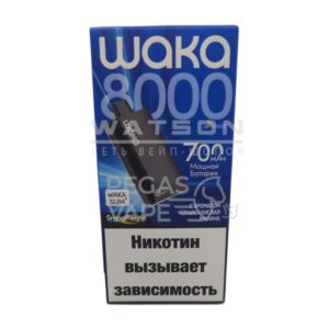 Электронная сигарета WAKA SLIM 8000 (Черника кислая малина)